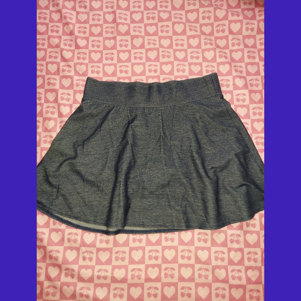 Total Girl Blue Skirt With Under Shorts